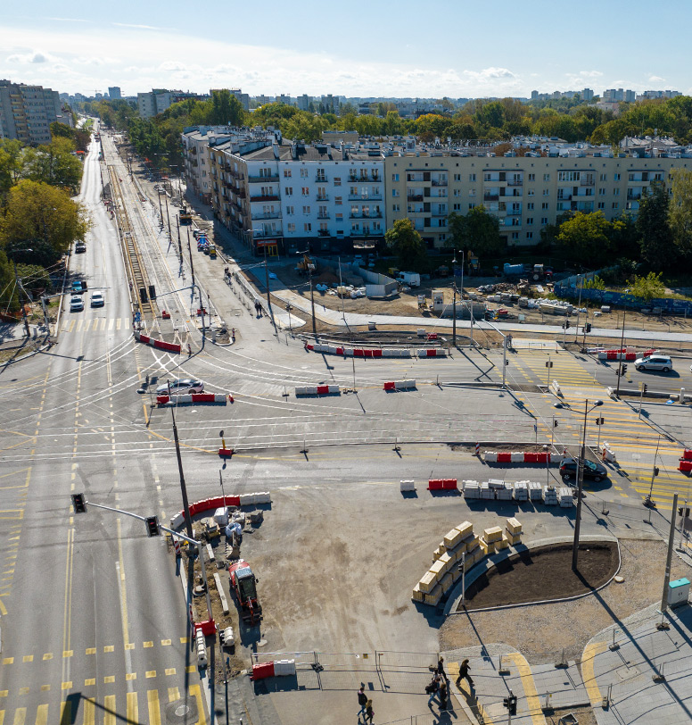 Zaprojektowanie i wykonanie robót w ramach inwestycji budowa trasy tramwaju szybkiego od ul. Kasprzaka do Wilanowa w Warszawie